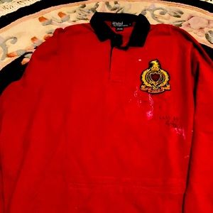 Red Ralph Lauren long sleeve polo